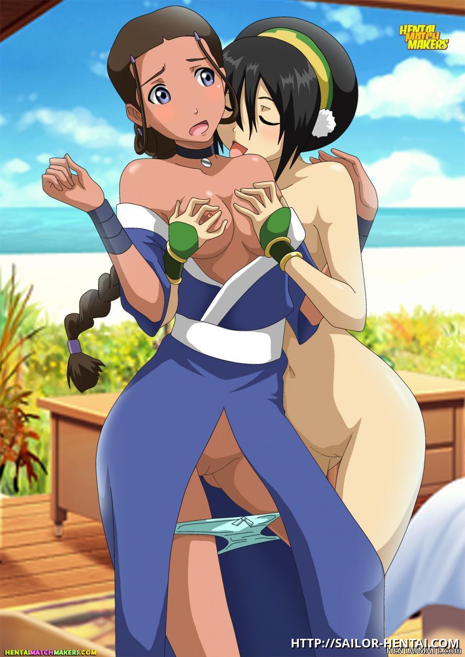 920px x 1300px - Toph and Katara try lesbian games
